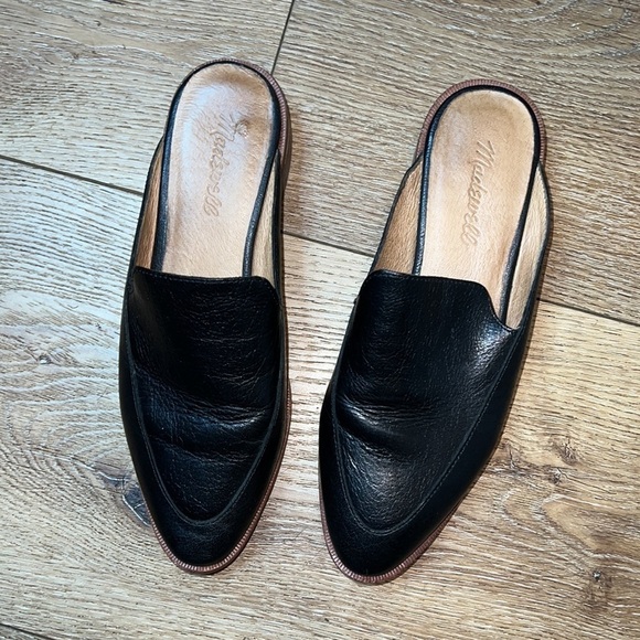 Madewell The Frances Mule in Black Leather Size 6 - Picture 2 of 7